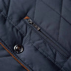 Admire | Men's Quilted Winter Jacket - Warm Padded Puffer with Front Zip & Pockets