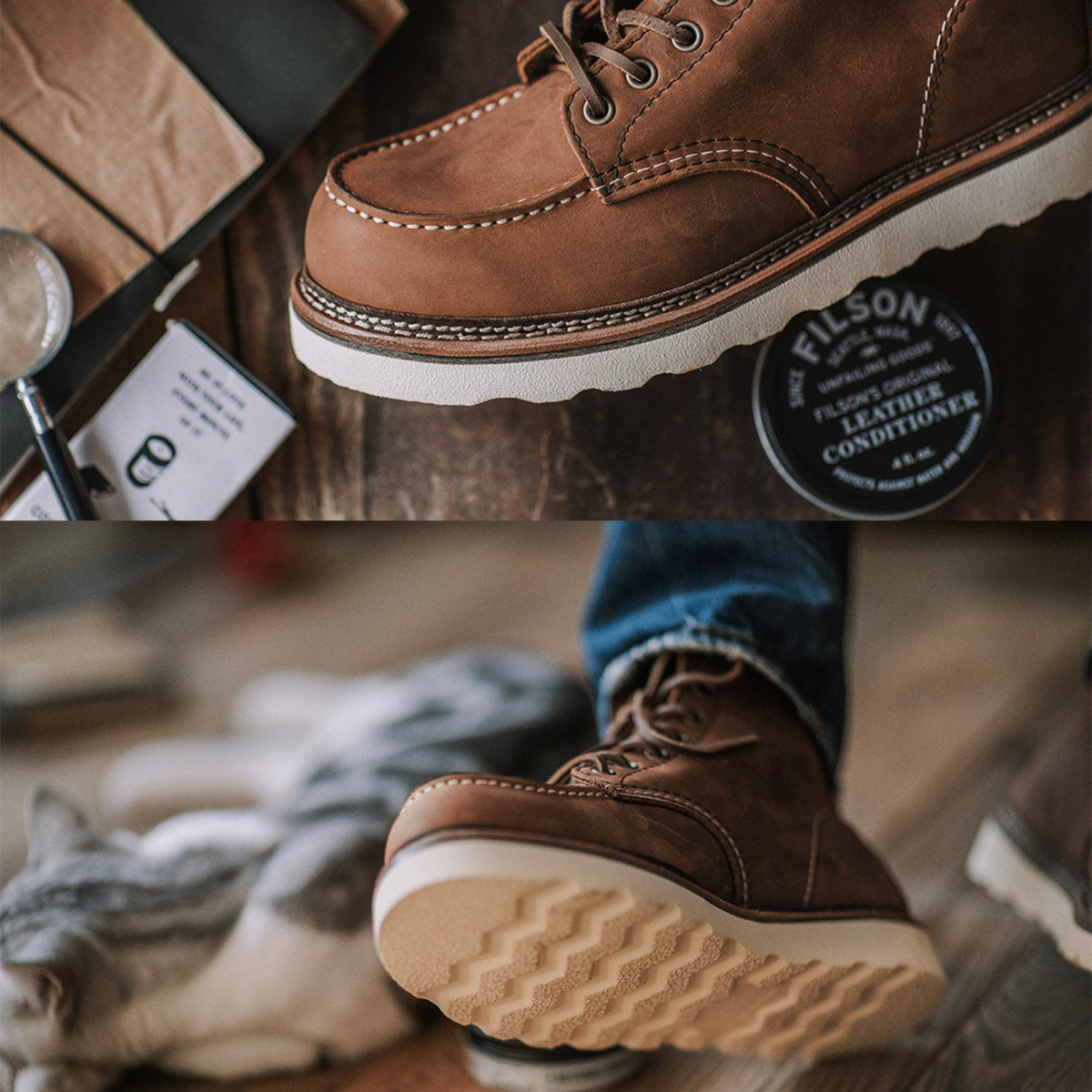 Hommes | Men’s Work Boots | Waterproof Full-Grain Leather