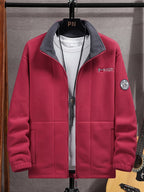 Marmari | Soft, Warm & Lightweight Outdoor Fleece Jacket with Protective Collar Red