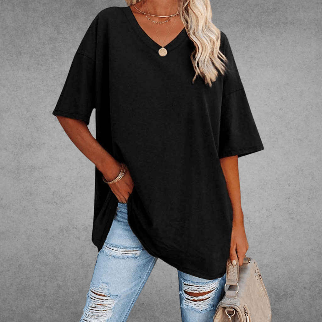 Espane | Women’s Oversized V-Neck T-Shirt