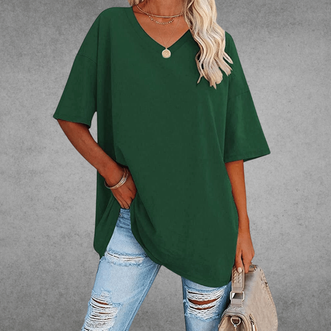 Espane | Women’s Oversized V-Neck T-Shirt
