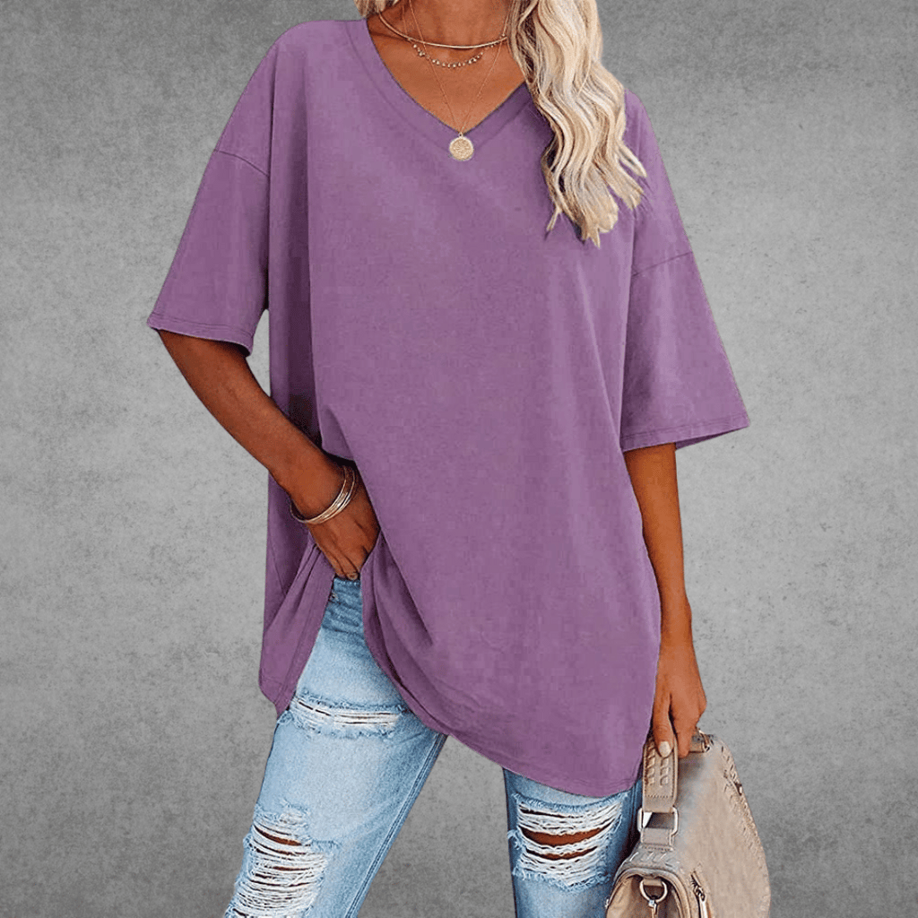 Espane | Women’s Oversized V-Neck T-Shirt