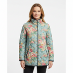 Inspire | Women's Botanical Print Jacket - Floral Pattern Lightweight Bomber & Summer Blazer