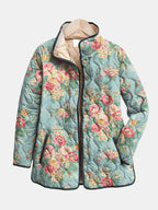 Inspire | Women's Botanical Print Jacket - Floral Pattern Lightweight Bomber & Summer Blazer Multicolor