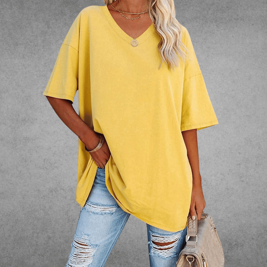 Espane | Women’s Oversized V-Neck T-Shirt