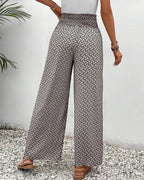 Luna | Women’s Smocked Waist Palazzo Trousers