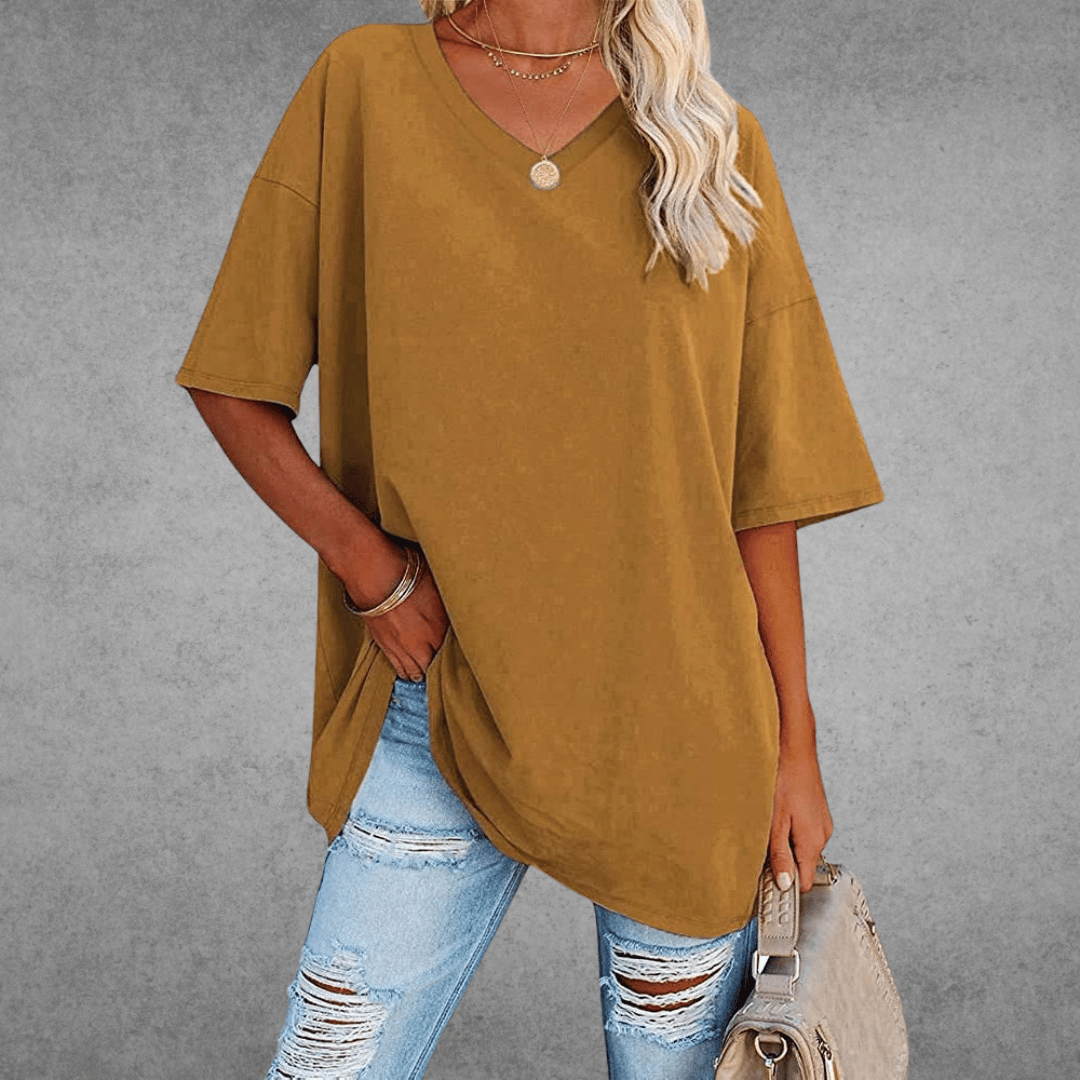 Espane | Women’s Oversized V-Neck T-Shirt