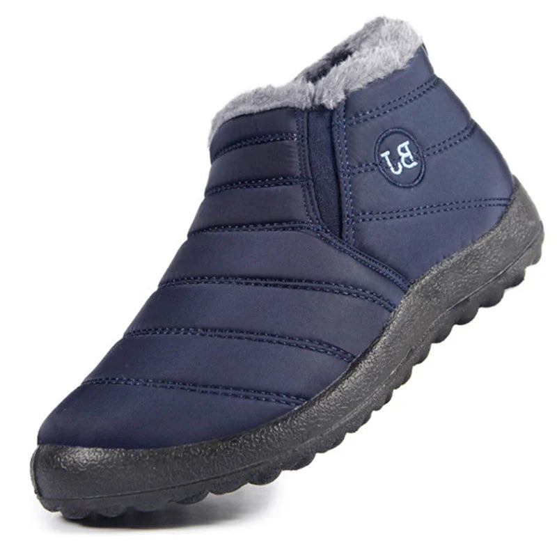 Figueral | Snowy Slips | Warm and Dry Slip-Ons Blue
