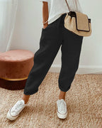 Sephira | Women’s Coastal Tapered Lounge Pants Black