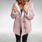 Dôre | Women's Fleece-Lined Winter Coat - Warm Thermal Long Parka & Puffer Jacket Pink
