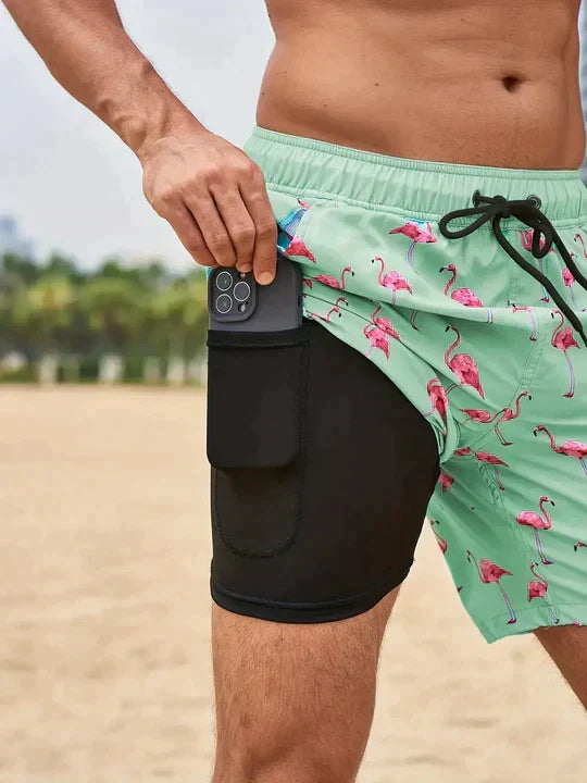Hommes | Men’s Summer Swim Shorts Mint Green