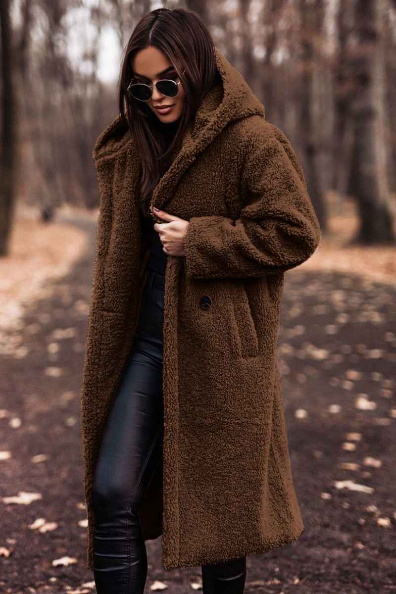 Amore | Elegant Warm and Cozy Wool Coat Brown