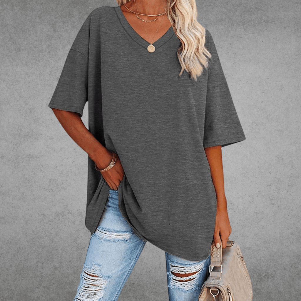 Espane | Women’s Oversized V-Neck T-Shirt