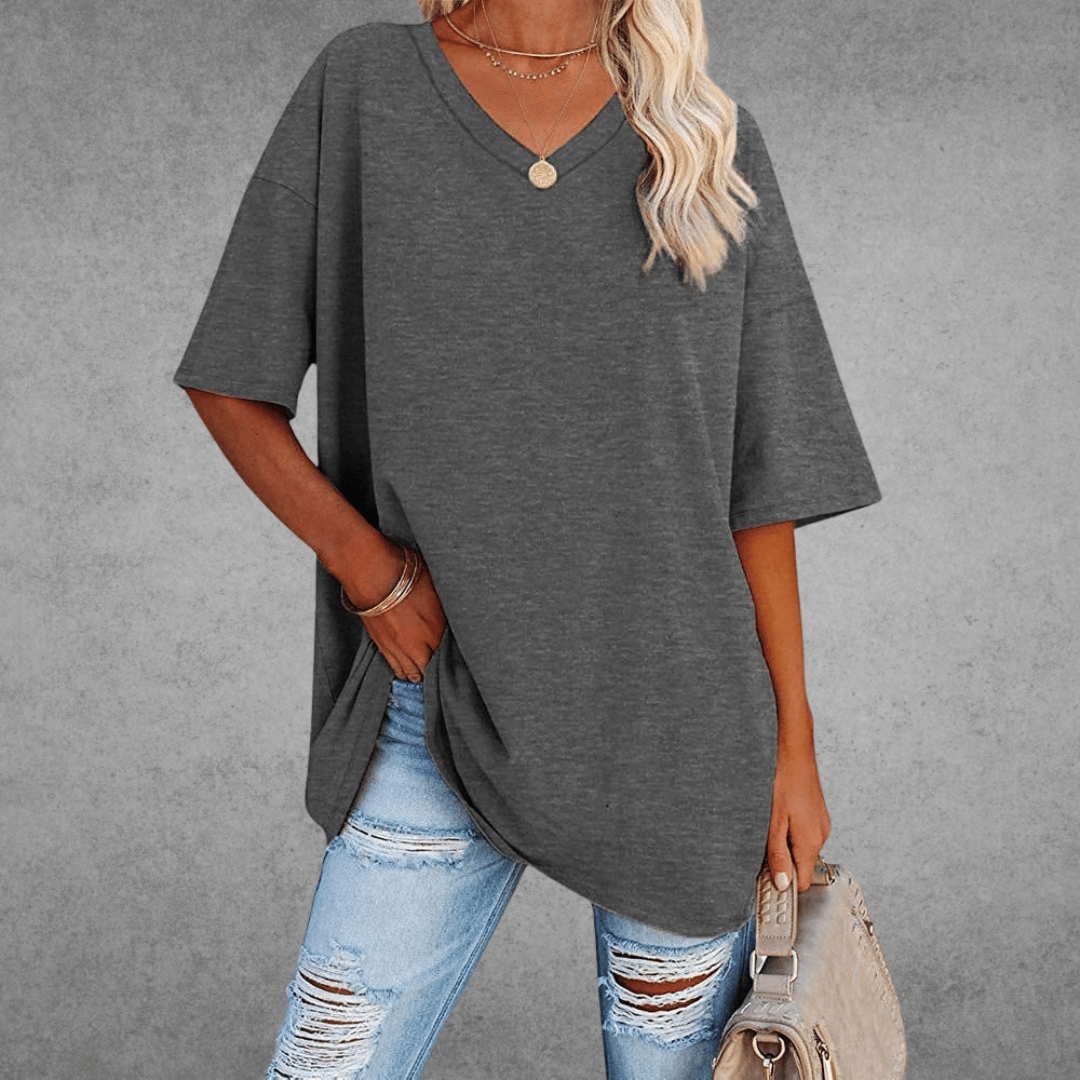 Espane | Women’s Oversized V-Neck T-Shirt