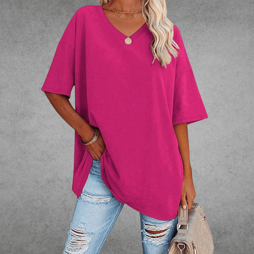 Espane | Women’s Oversized V-Neck T-Shirt