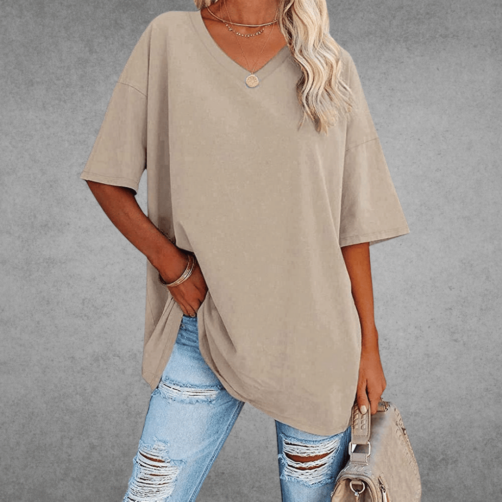 Espane | Women’s Oversized V-Neck T-Shirt