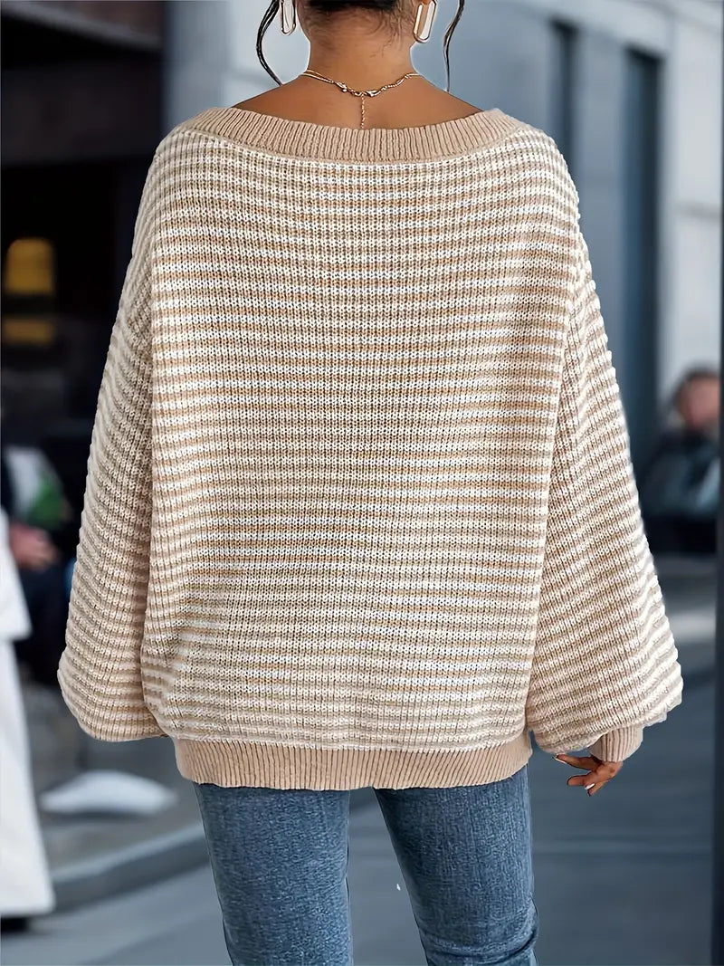Roque | Women's Winter Knit Sweater - Warm Chunky Cable Knit Pullover & Ribbed Jumper