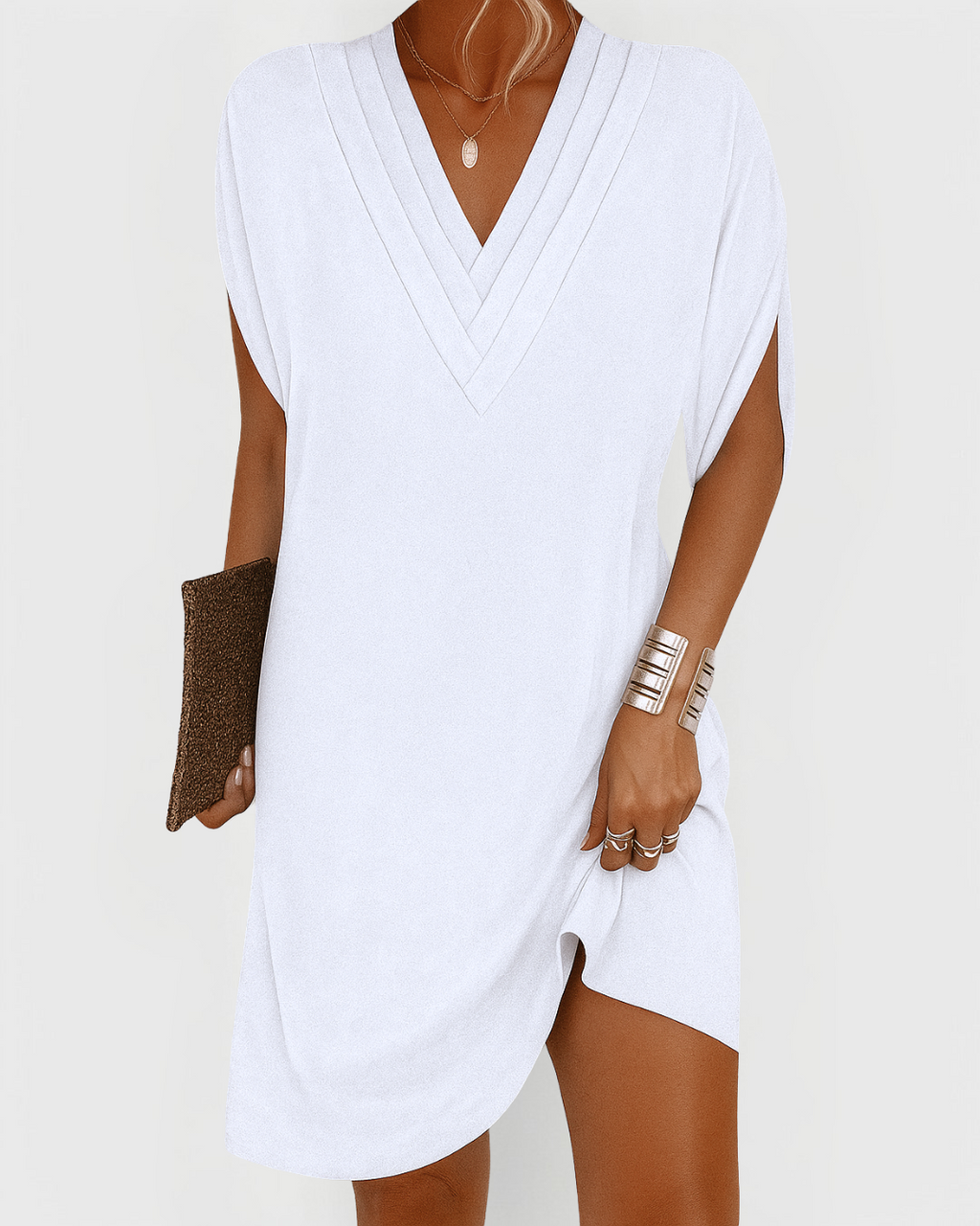 Solis | Women’s V-Neck Mini Dress