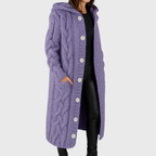 Roque | Women's Cardigan | Longline Length Lilac