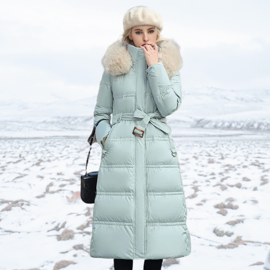 Flōre | Long Winter Coat for Women with Fitted Cut and Long Sleeves | Ideal for the Cold Season