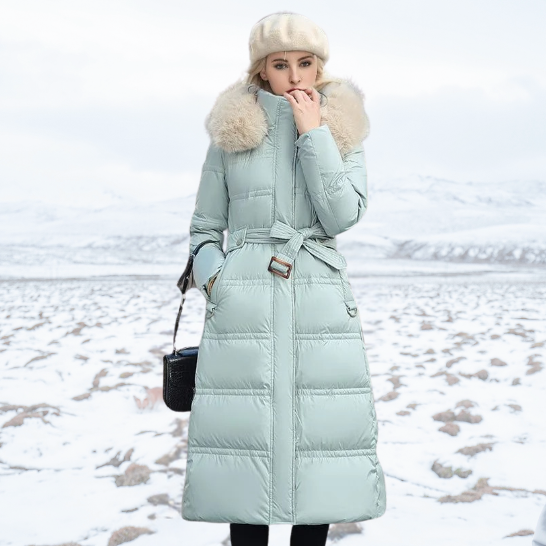 Flōre | Long Winter Coat for Women with Fitted Cut and Long Sleeves | Ideal for the Cold Season