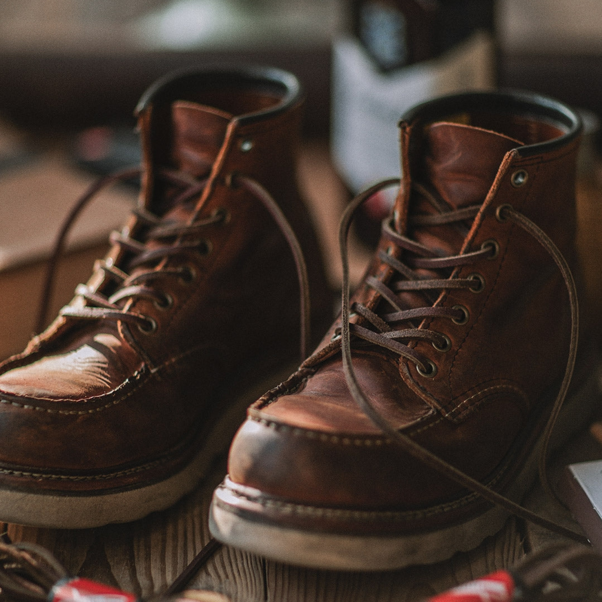 Hommes | Men’s Work Boots | Waterproof Full-Grain Leather Marrone