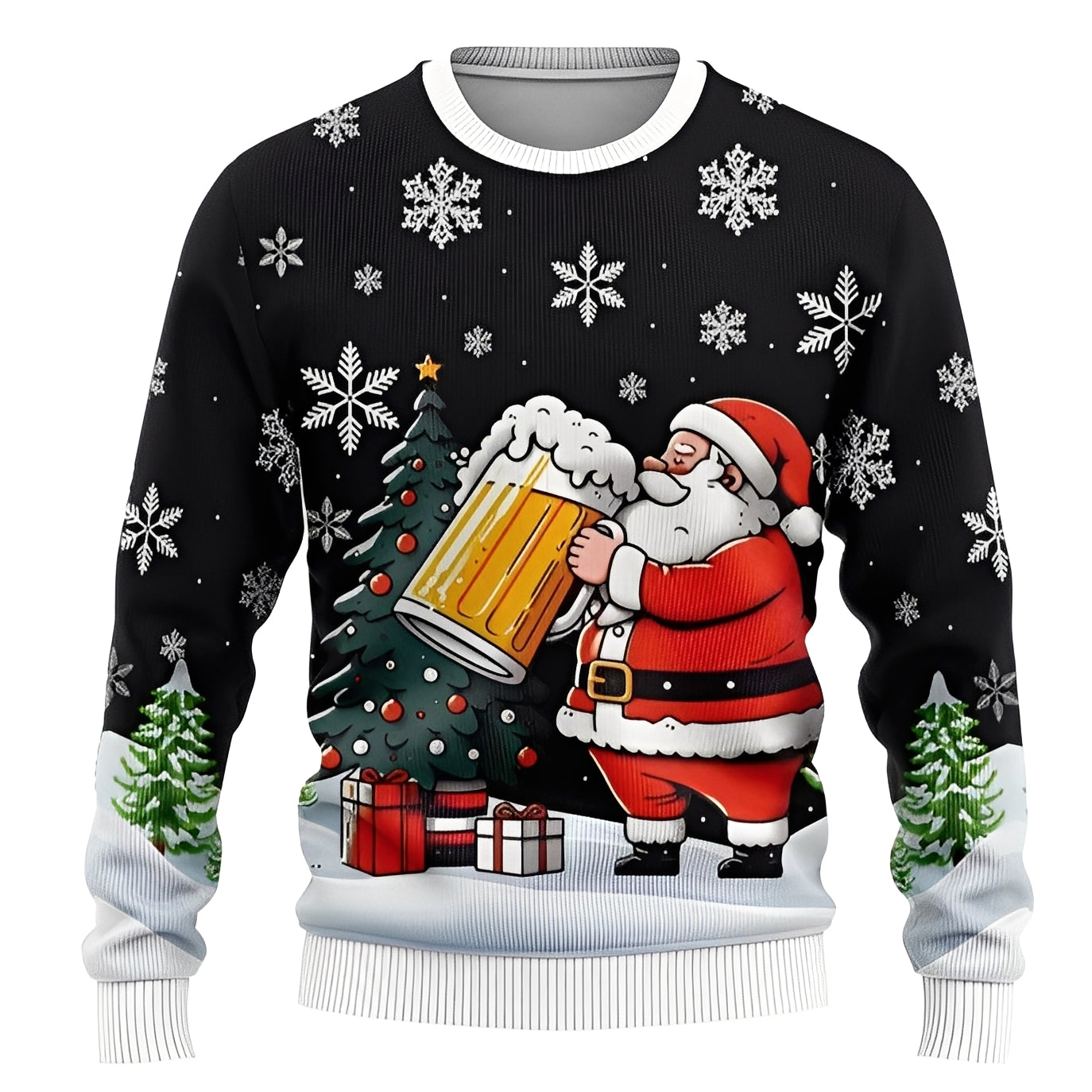 Luna | Unisex Christmas Sweater Black
