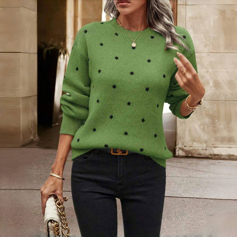 Solis | Elegant Knitted Jumper Green