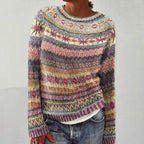 Amore | Sweater with Pattern Yellow