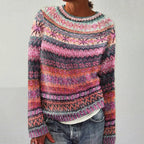 Amore | Sweater with Pattern Pink