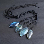 Solene | Adelheid Moonstone Necklace – Luxury Iridescent Gemstone Pendant & Tailored Minimalist Choker