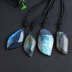 Solene | Adelheid Moonstone Necklace – Luxury Iridescent Gemstone Pendant & Tailored Minimalist Choker