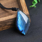 Solene | Adelheid Moonstone Necklace – Luxury Iridescent Gemstone Pendant & Tailored Minimalist Choker