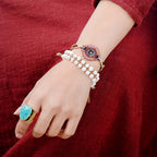 Dôre | Adjustable Amazonite Statement Band Ring