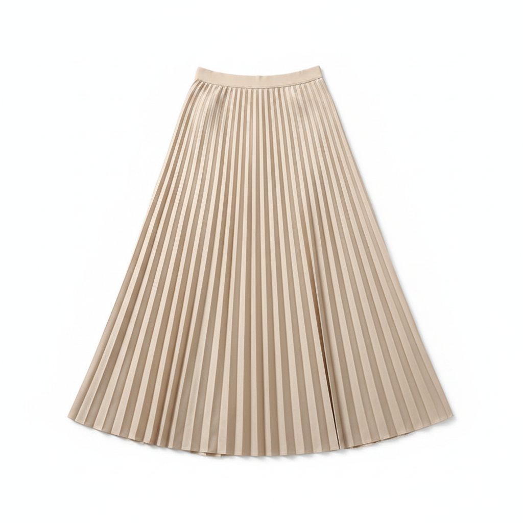 Adōre | Women's Pleated Maxi Skirt – A-Line & High Waist