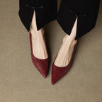 Aeris | Women’s Genuine Leather Heels – Chic Artisan Pointed-Toe & Refined Stiletto Comfort