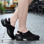 Air-cushioned shoes with strong cushioning for diabetics