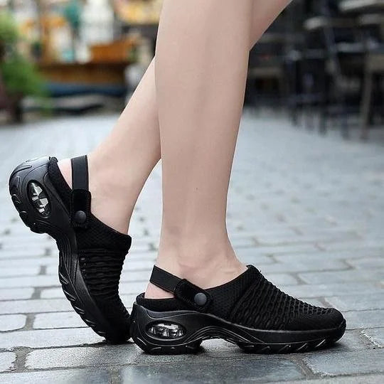 Air-cushioned shoes with strong cushioning for diabetics