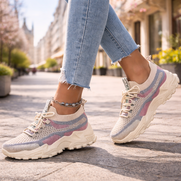 Parsha | Women's Comfort Sneakers - Lightweight Cushioned Walking Shoes & Arch Support Trainers