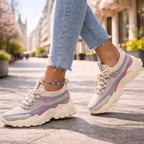 Parsha | Women's Comfort Sneakers - Lightweight Cushioned Walking Shoes & Arch Support Trainers