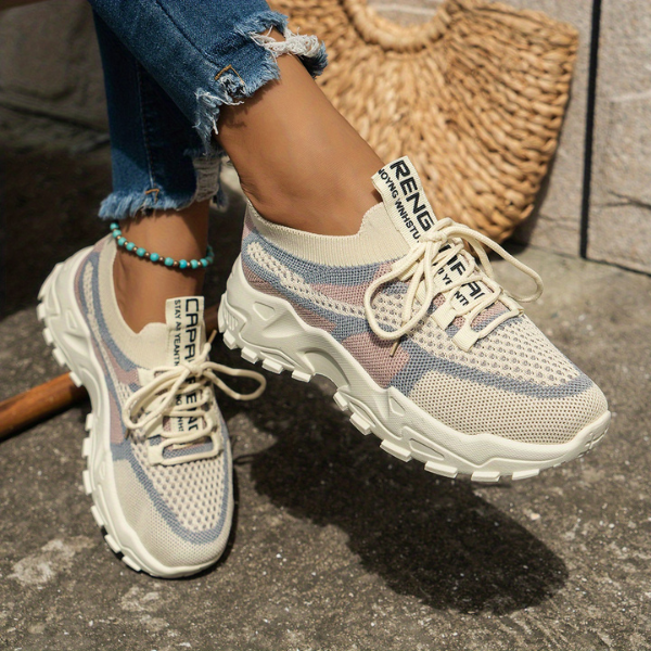Parsha | Women's Comfort Sneakers - Lightweight Cushioned Walking Shoes & Arch Support Trainers