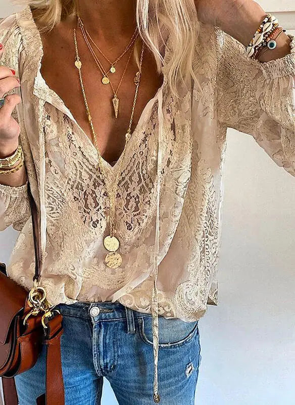 Zahara | Lightweight Cotton Summer Long Sleeve Top