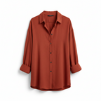 Veda | Women’s Lightweight Long Sleeve Blouse – Chic Artisan Weave & Refined Slimming Silhouette