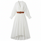 Māyā | Women’s Chic Maxi Dress – Ethereal Floor-Length Fluidity & Architectural Drape Design