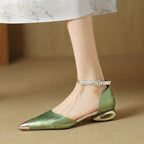 Alexia | Women’s Genuine Leather Heels – Chic Artisan Pointed-Toe & Refined Stiletto Comfort