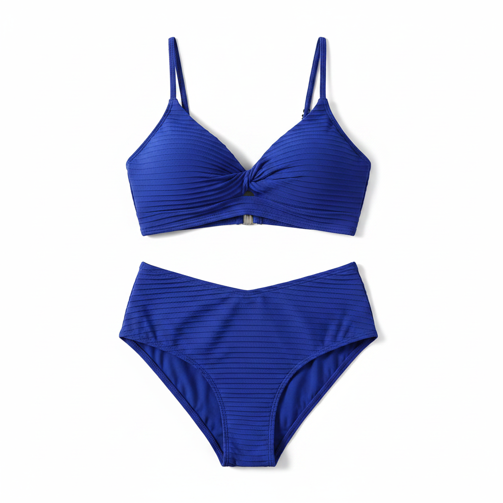 Women’s High-Waisted Bikini – Sculpted Midline Support, Desert-Heat Hue & Sovereign Shoreline Majesty