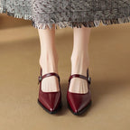 Allure | Women’s Genuine Leather Heels – Chic Artisan Pointed-Toe & Refined Stiletto Comfort