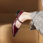 Allure | Women’s Genuine Leather Heels – Chic Artisan Pointed-Toe & Refined Stiletto Comfort