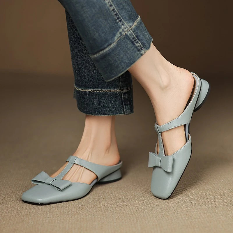 Flōre | Leather Mules – Chic Artisan Craft & Refined Slimming Silhouette