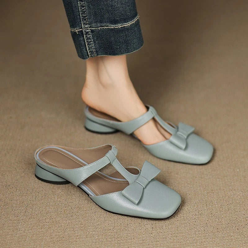 Flōre | Leather Mules – Chic Artisan Craft & Refined Slimming Silhouette